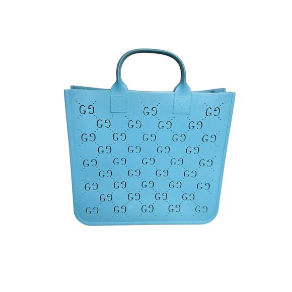 Gucci GG Supreme Rubber Tote in Blue - Picture 6 of 16